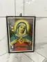 Стара картина Икона / Свети образ на Богородица, снимка 5
