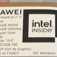 HUAWEI MateBook D 15 2022, снимка 2 - Лаптопи за работа - 43900418