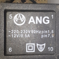 Трансформатор ANG 12V/0.5A, снимка 1 - Друга електроника - 44853052