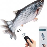 Интерактивна риба с дистанционно Floppy Fish Cat Toy, снимка 2 - За котки - 36616561