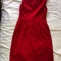 Calvin Klein Дамска червена рокля, снимка 4 - Рокли - 28800659