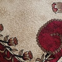 Жакардов килим с флорални мотиви, снимка 3 - Килими - 44000397