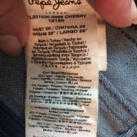 Супер еластични Pepe jeans дамски дънки, като нови оригинални, снимка 4 - Дънки - 43439829