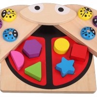 Дървена игра с магнити, въдица, калинки и елементи НОВО!, снимка 1 - Играчки за стая - 38245329