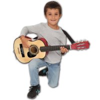 Bontempi - Класическа дървена китара, 75см 21 7530, снимка 5 - Музикални играчки - 43763290