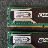 Рам RAM памет Crucial Ballistix Sport 2x4GB 8GB DDR3 1600Mhz  , снимка 2 - RAM памет - 38577614