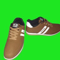 Спортни обувки за мъже в кафяв цвят с бял акцент, снимка 2 - Маратонки - 43267746