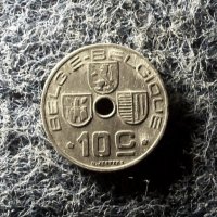10 цента Белгия 1944 - цинк, снимка 1 - Нумизматика и бонистика - 26484973