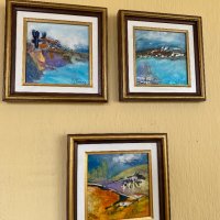 Три картини на худ. Кънчо Пенев/маслени бои, снимка 1 - Картини - 44128337