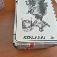 Стъклени чаши за чай за  стакани подстакани, снимка 6 - Антикварни и старинни предмети - 28258691