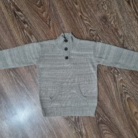 Кафяв пуловер FOX 128/134см-6лв., снимка 1 - Детски пуловери и жилетки - 23714258