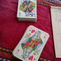 Стари карти за Бридж Tungsram, снимка 5 - Антикварни и старинни предмети - 27250814