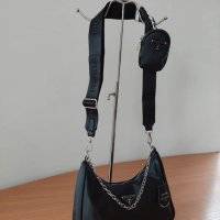 Черна  чанта Prada DS-67R, снимка 6 - Чанти - 41207534