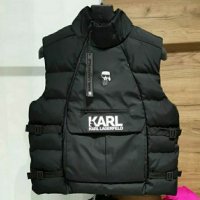 Karl Lagerfeld Nike мъжки елек зимена  дебела ветроустойчива пухенка, снимка 3 - Спортни дрехи, екипи - 32247769