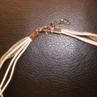  Колие - висулка седеф с верижка органза, снимка 4 - Колиета, медальони, синджири - 26209549