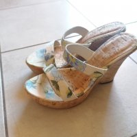 Чисто нови високи сандали, произведени в България, снимка 1 - Дамски обувки на ток - 39604260