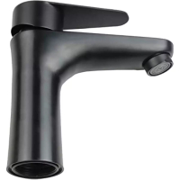 Смесител за мивка от неръждаема стомана с черно матово покритие, снимка 3 - Други стоки за дома - 44859571