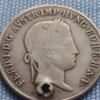 Сребърна монета 20 кройцера 1838г. Фердинанд първи Будапеща Австрийска империя 13700, снимка 5 - Нумизматика и бонистика - 42967775