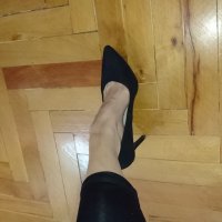 Обувки велур, снимка 4 - Дамски елегантни обувки - 26223487