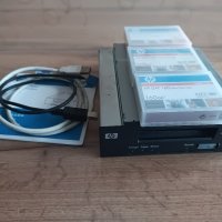 HP StorageWorks DAT 160GB USB + касетки, снимка 1 - Друга електроника - 43226533