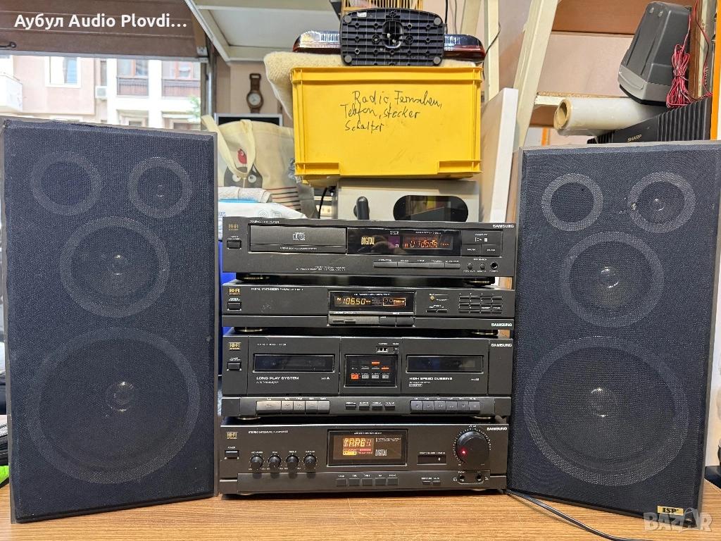 Аудио Система SAMSUNG с ISP Тонколони  Състои се от 6 части , снимка 1