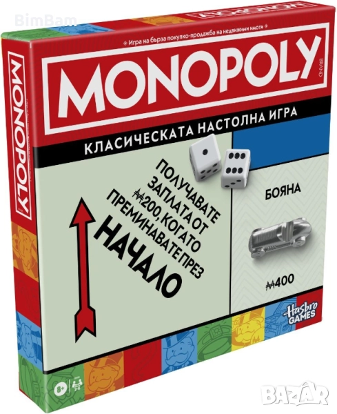 Настолна игра Монополи Класик / MONOPOLY Classic / Hasbro, снимка 1