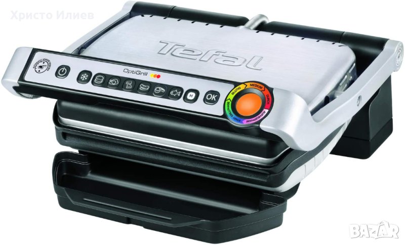 Електрическа скара Tefal OptiGrill GC 705D Интелигентен Грил 2000W, снимка 1