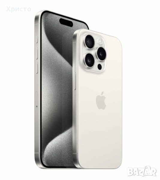 НОВ!!! Apple iPhone 15 Pro Max, 256GB, 5G, White Titanium, снимка 1