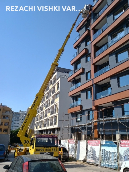 АВТОВИШКА ДО 30 М ВАРНА, КАСТРЕНЕ И ПРЕМАХВАНЕ НА ОПАСНИ ДЪРВЕТА, ПОЧИСТВАНЕ НА ПОЗЕМЛЕНИ ИМОТИ, снимка 1