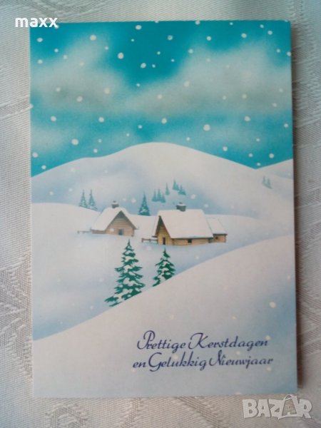 Картичка зима Presttige Kerstdagen en Gelukkig Nieuwajaar 20, снимка 1