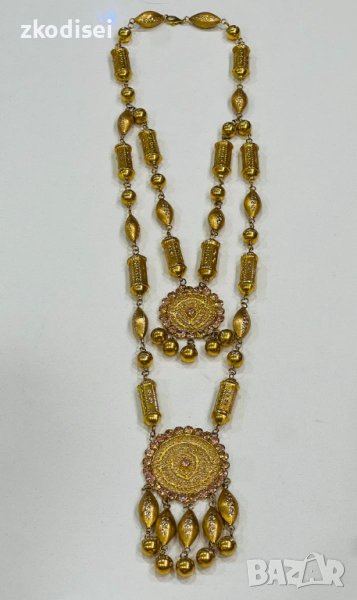 Златно колие 89,7гр. 90см. 14кр. проба:585 модел:16096-3, снимка 1