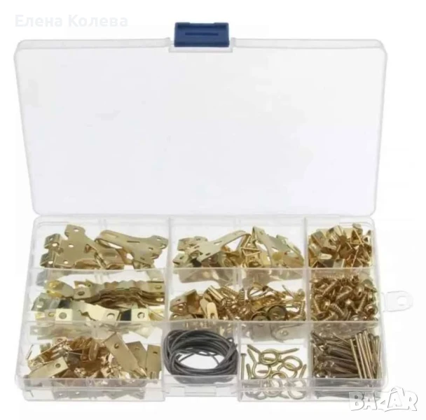 Сет от закачалки, кукички, държачи за рамки, снимка 1