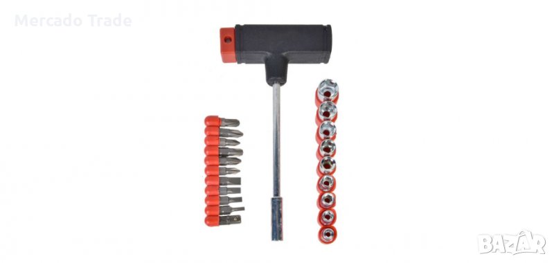 Магнитна отвертка с дюзи и гайки - 21 бр, снимка 1