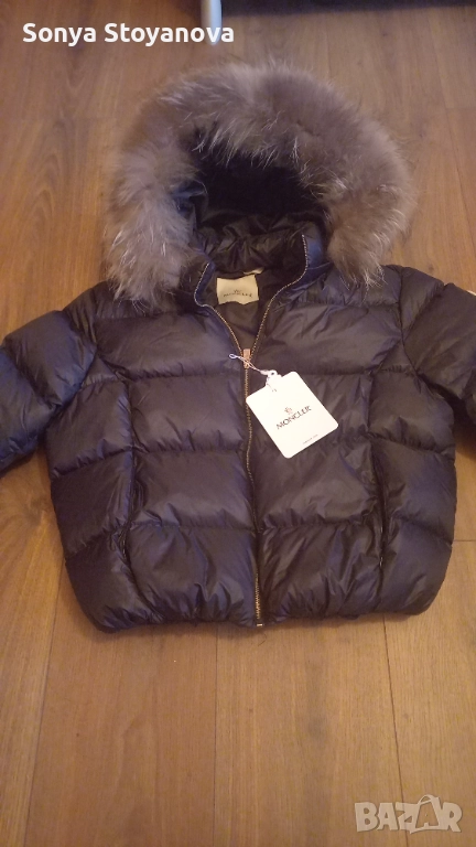 Дамско яке Монклер с яка от лисица, снимка 1