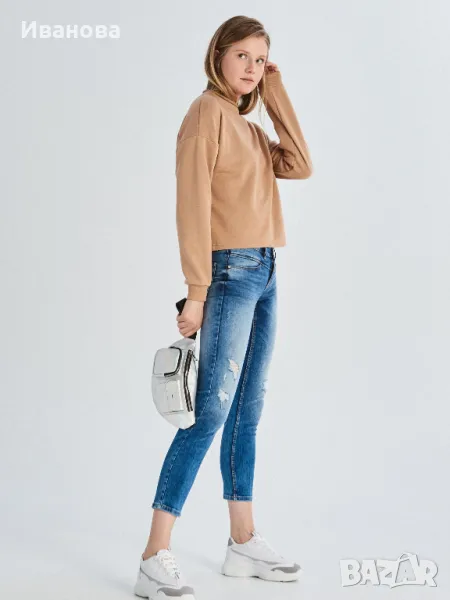 Slim дънки от еластичен деним, снимка 1