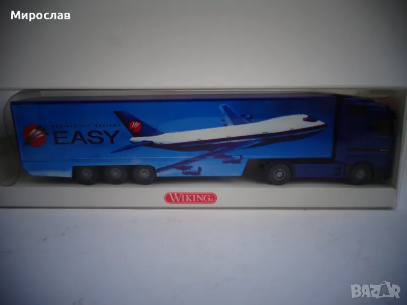 WIKING H0 1/87 MERCRDES ACTROS ТИР МОДЕЛ КАМИОН КОЛИЧКА, снимка 1