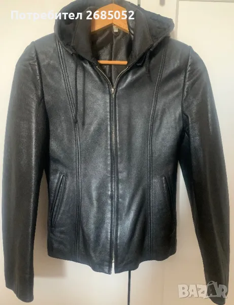 Дамско яке от естествена кожа размер S, снимка 1