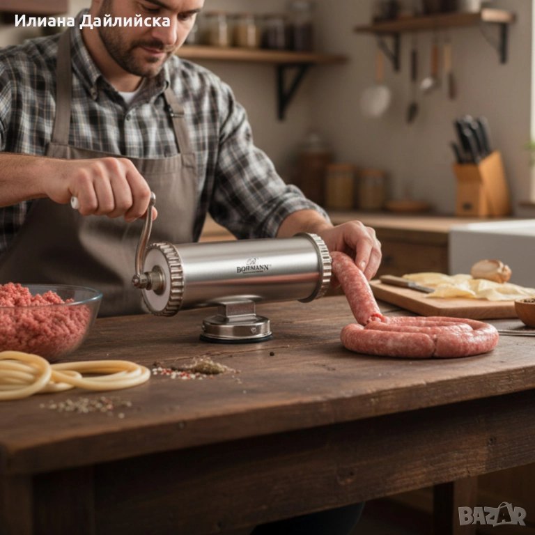 ❤️ ЛИКВИДАЦИЯ НА ПОСЛЕДНИ БРОЙКИ ❗ Пълначка за колбаси Bohmann само за 72 лв., снимка 1