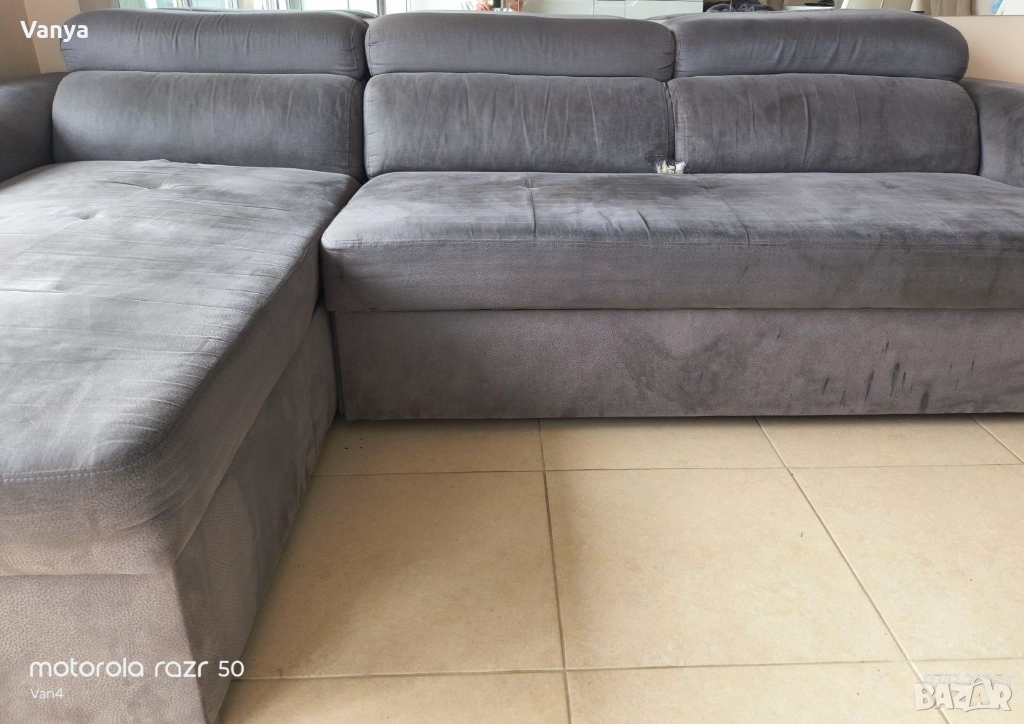 Разтегателен диван с ракла, снимка 1