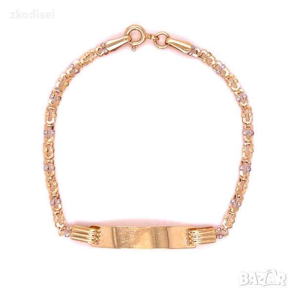 Златна детска 1,68гр. 15,5см. 14кр. проба:585 модел:34357-1, снимка 1