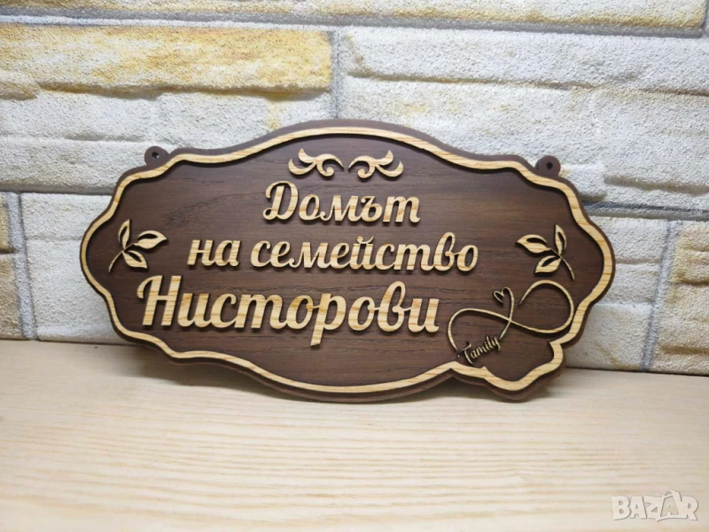 Индивидуални табели по поръчка с надпис ваш текст за врата персонализирани , снимка 1