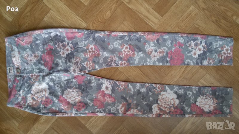 Дънкови панталони на цветя, снимка 1
