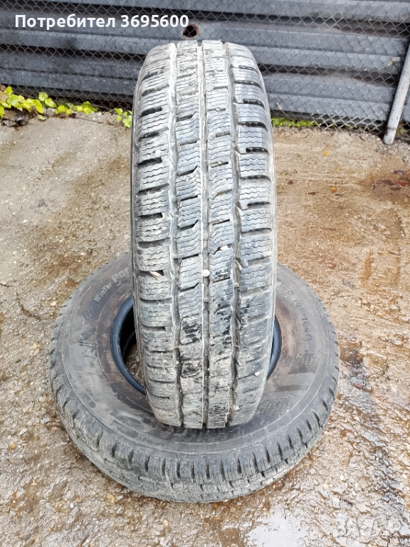 195 R 14C зимни бусови гуми Kumho Winter PorTran cw51 dot 2023, снимка 1