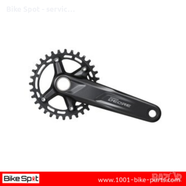30t Shimano Deore FC-M5100-1 175mm Курбели Една Плоча, снимка 1