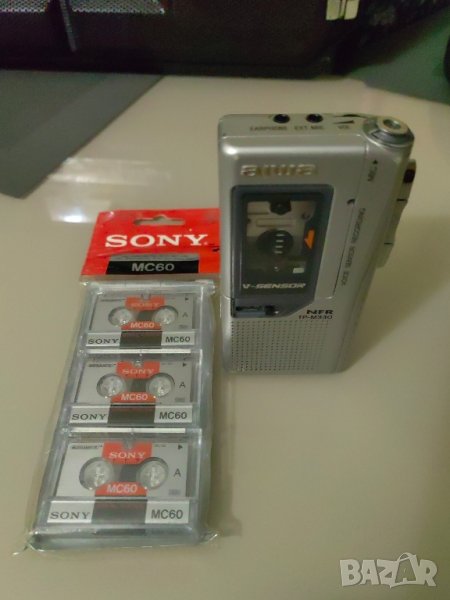 Aiwa TRM-330 Диктофон с подарък три касети Sony, снимка 1