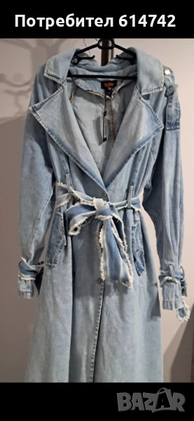 Дънково манто Misspap, снимка 1