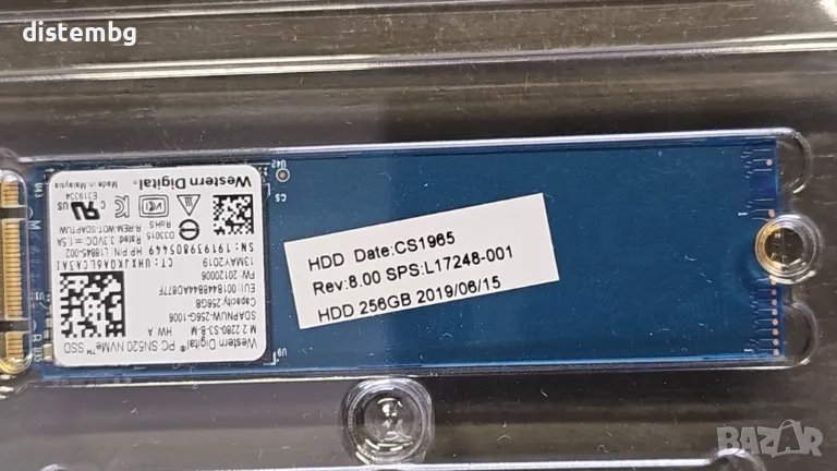 SSD диск WD 256GB SN520 nvme, снимка 1