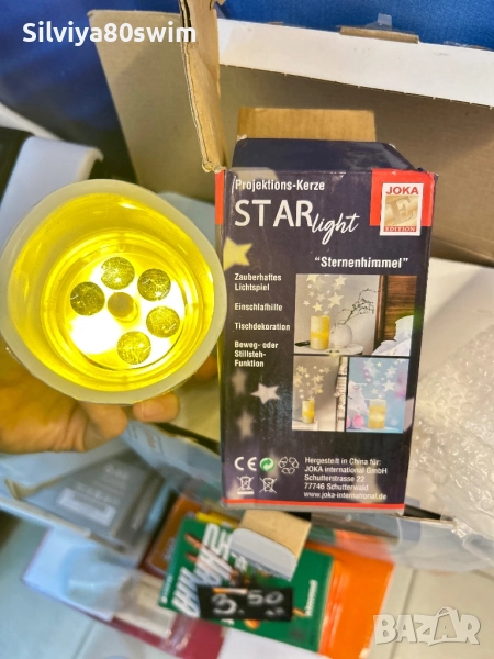 Коледна Лед свещ 1+1 подарък, снимка 1