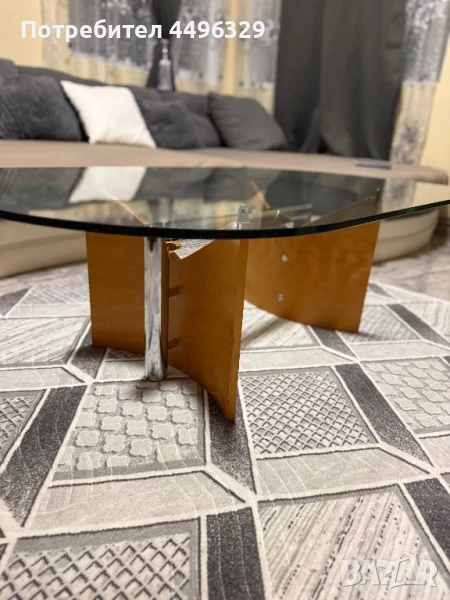 Холна Стъклена маса , снимка 1