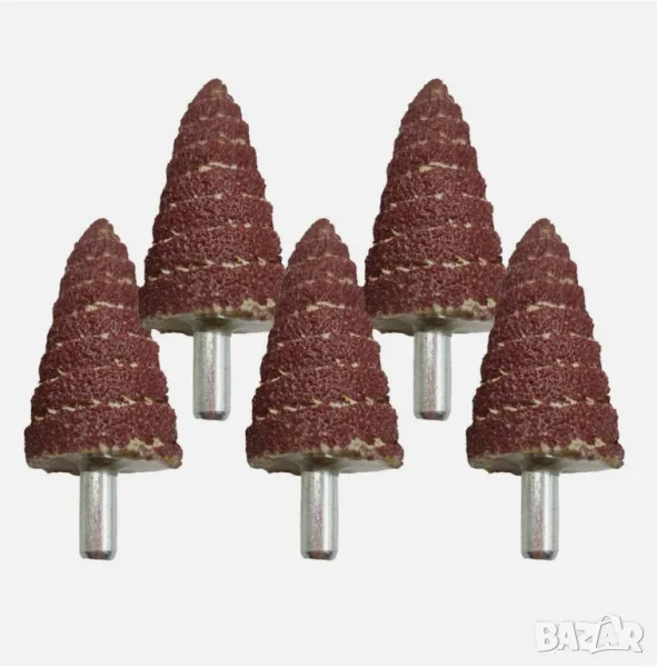 Шлайфгрифер с шкурка 5 бр. Ф20 х 6мм P80, снимка 1